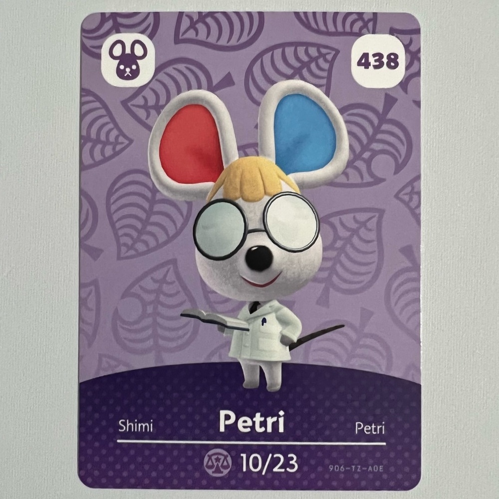 Animal Crossing Amiibo Card - Petri - 438